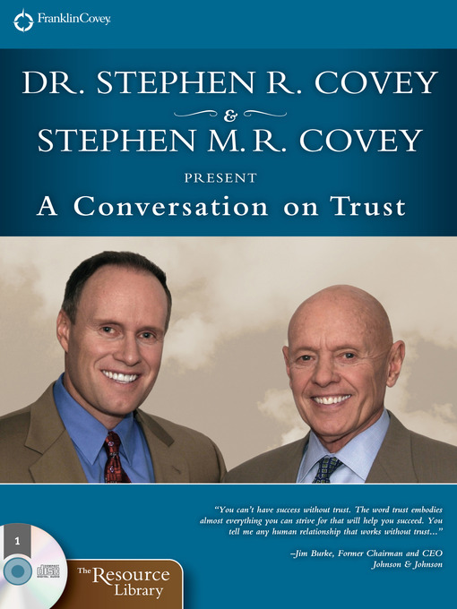 Title details for A Conversation on Trust by Stephen R. Covey - Available